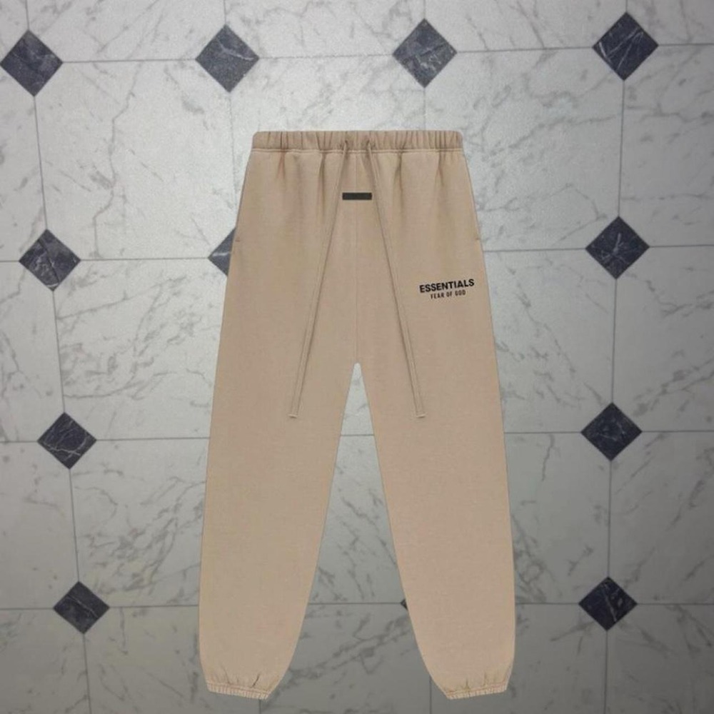 Essentials Fear of God FW24 Desert‎ Sand Cuffed Sweatpants NWT Size L